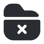 Folder Cross SVG Icon